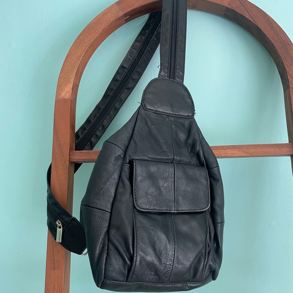 Leather satchel backpack Navarre Leather Company